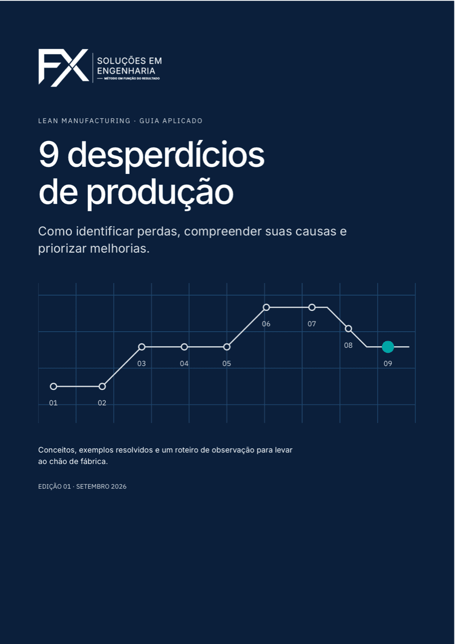 Capa: 9 desperdícios de produção: guia aplicado de observação